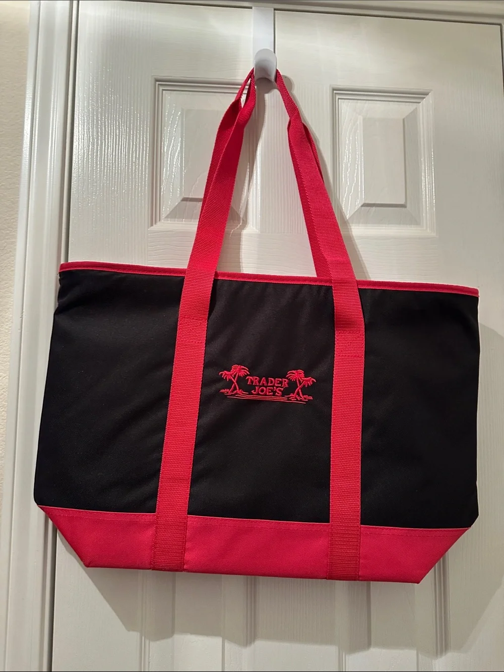 Trader Joe's Black & Red Insulated Grocery Tote
